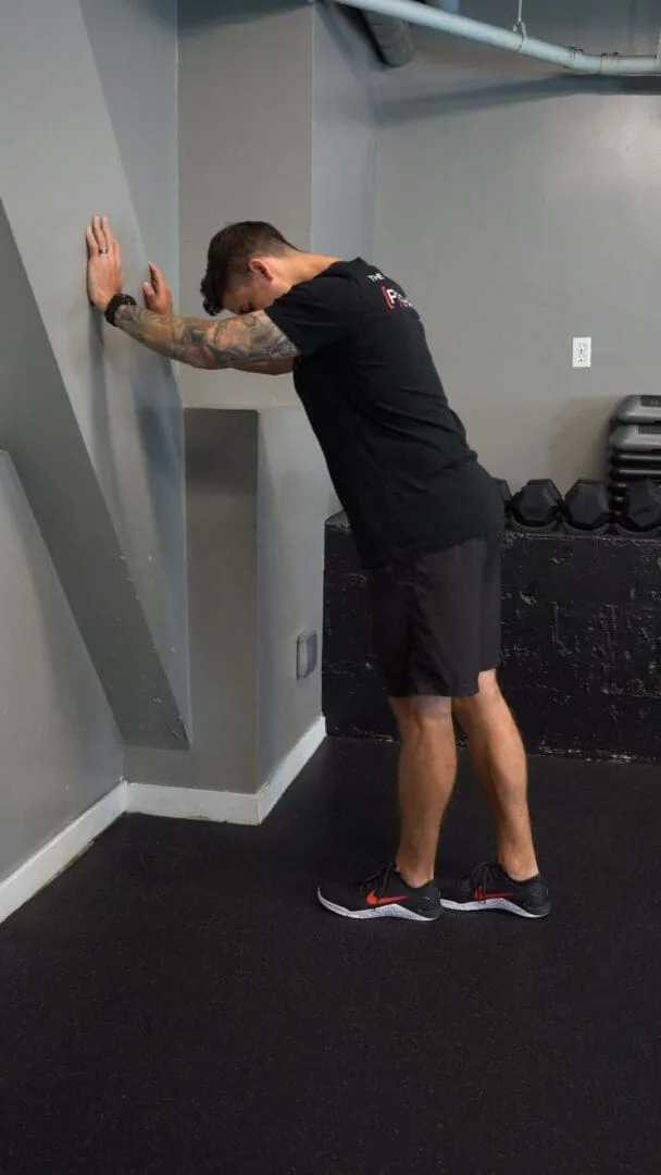 Wall Calf Stretch - Knee Straight