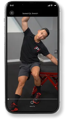 Exercise video on Prehab app
